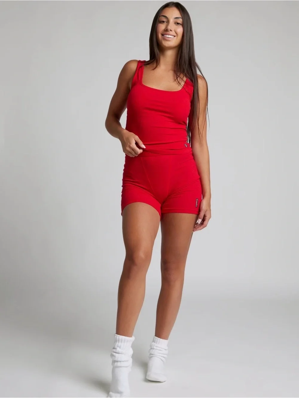 Comfrt Cherry Rib Contour Lounge SET NWT Tank and Boxers SZ SM / M-L tanks🍒